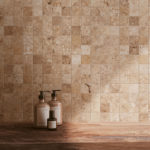 Tiber Natural mosaïque 5x5 - salle de bain