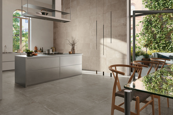 carrelage cuisine taupe